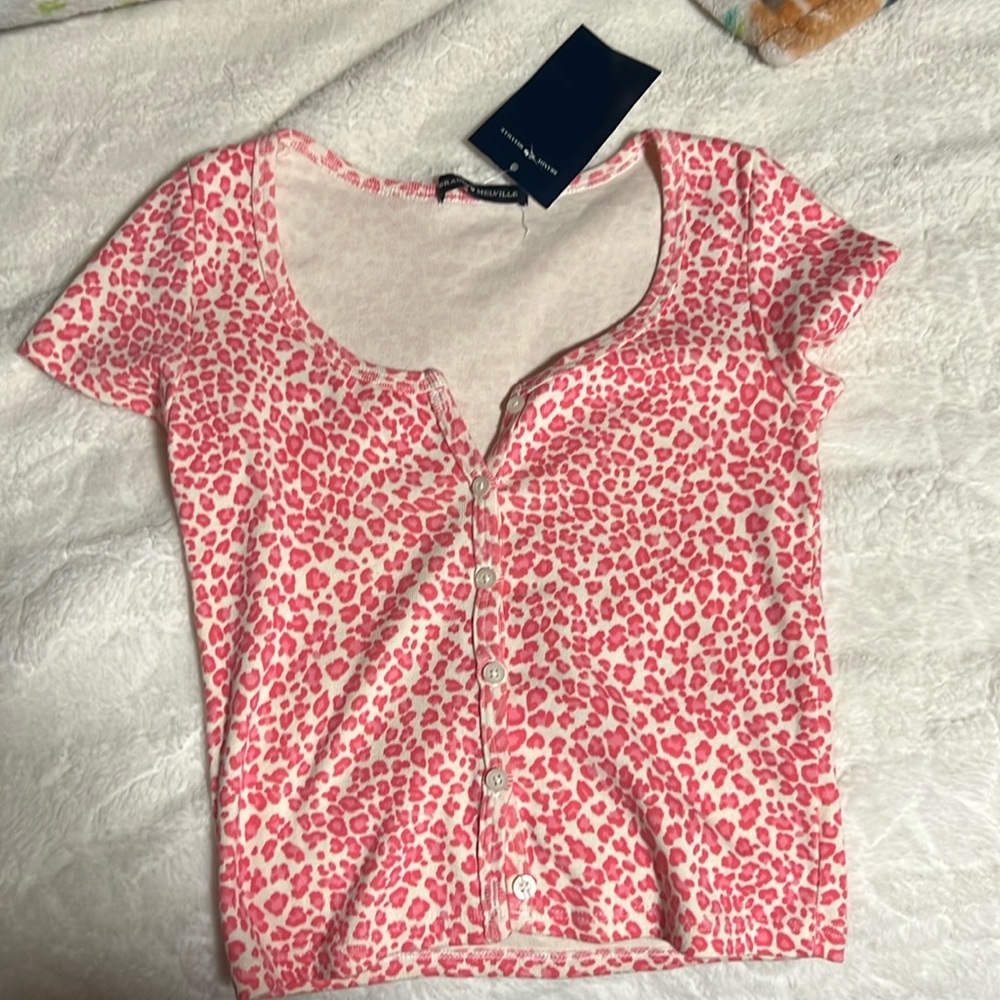 Brandy Melville Pink Crop Top